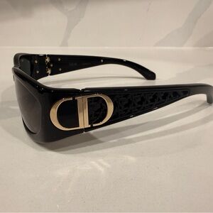 Authentic Dior VeryDior Black Cannage S3F visor style Sunglasses